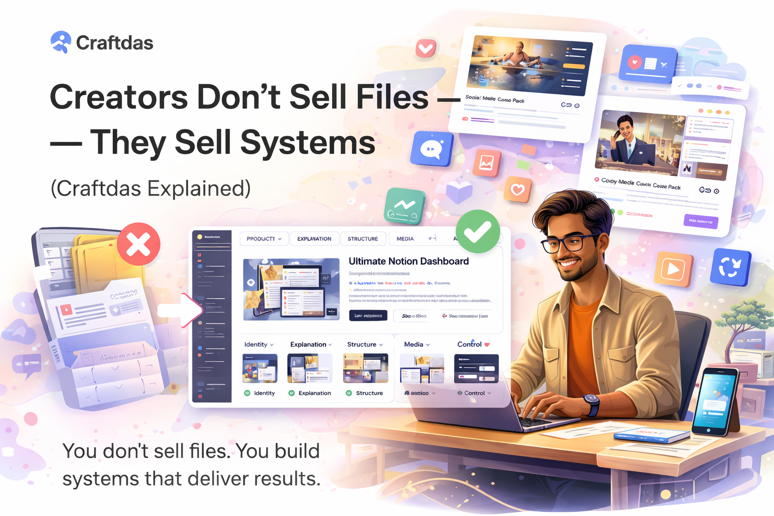 Creators Don’t Sell Files — They Sell Systems (Craftdas Explained)