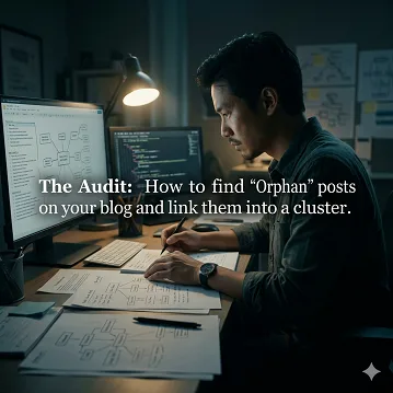 The Audit: How to find "Orphan" posts on your blog and link them into a cluster.