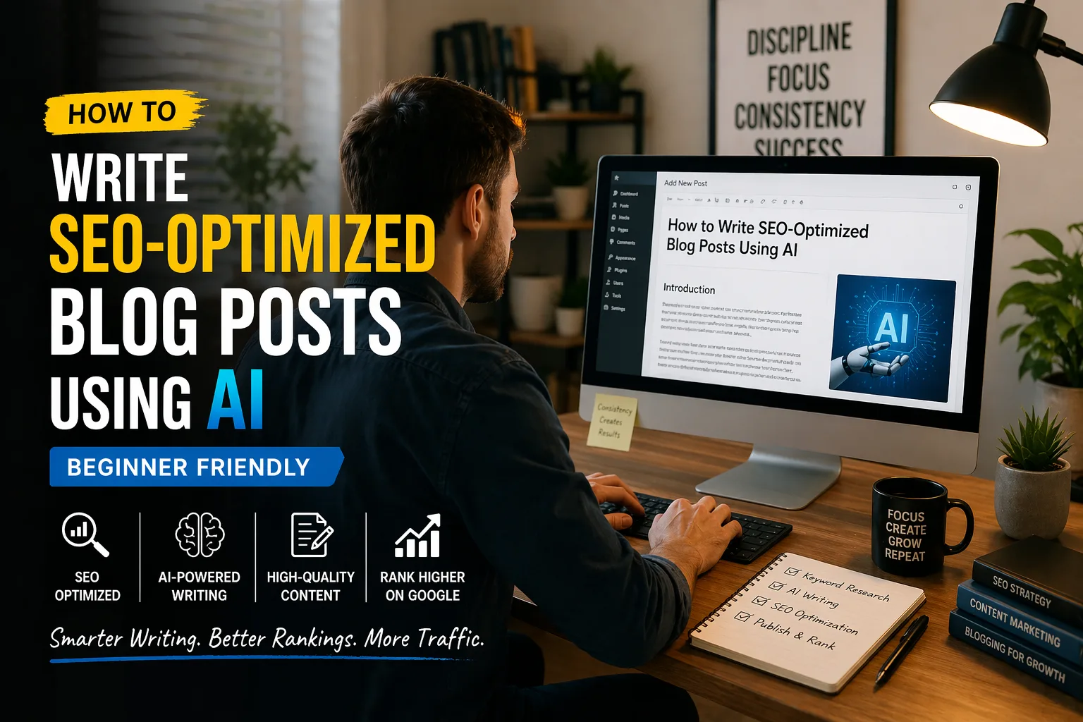 How to Write SEO-Optimized Blog Posts Using AI (Beginner Friendly)