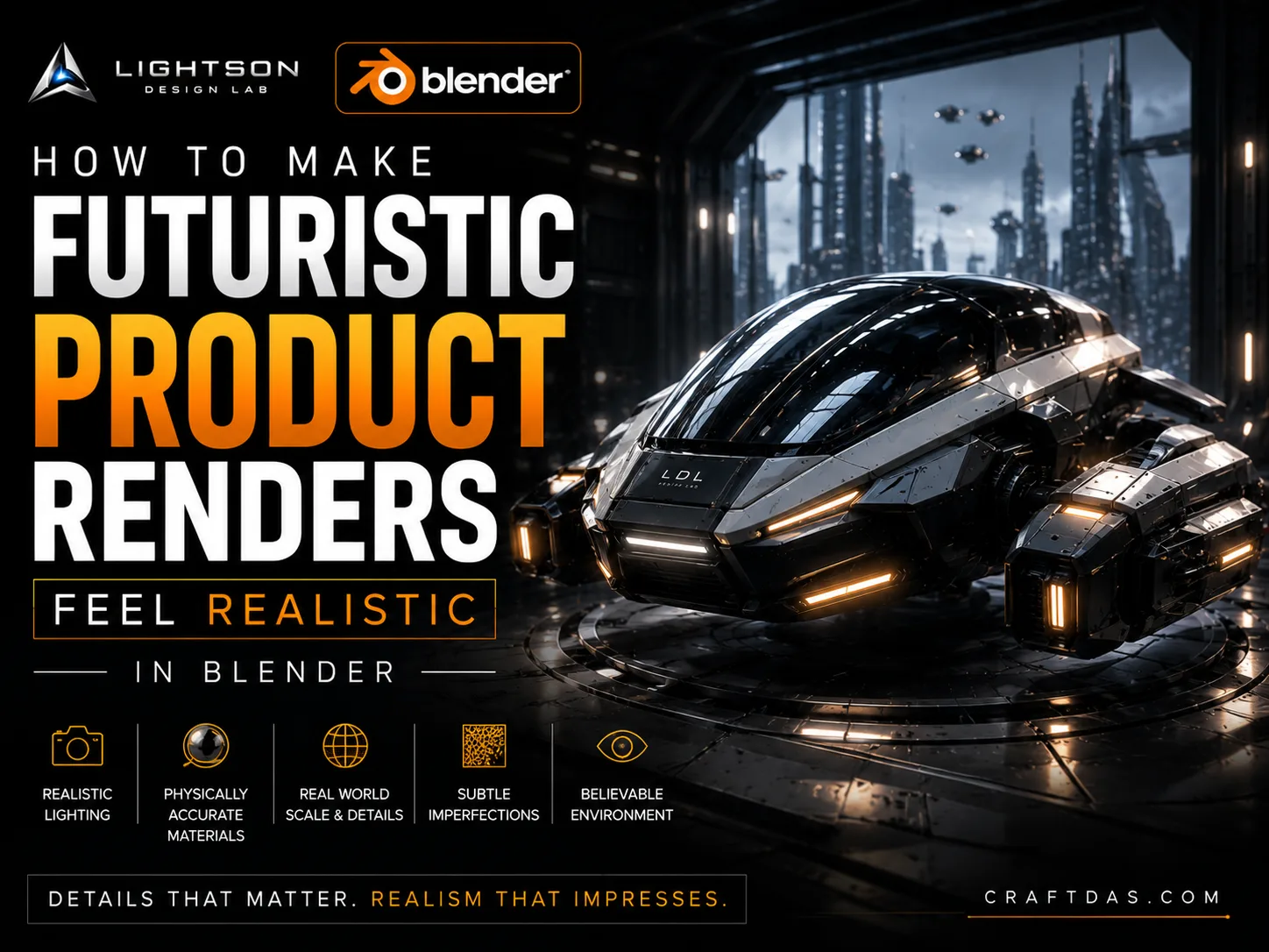 How to Make Futuristic Product Renders Feel Realistic