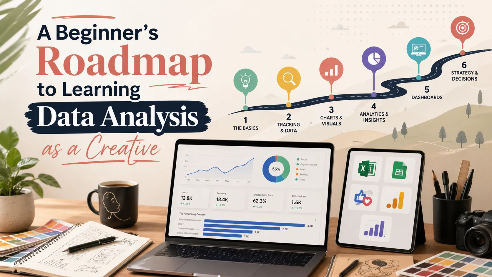 A Beginner’s Roadmap to Learning Data Analysis as a Creative