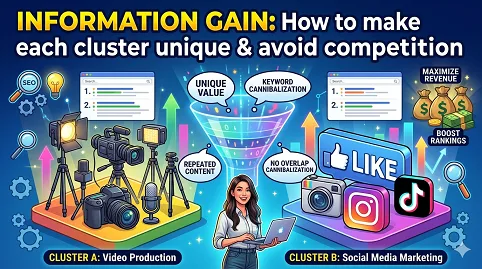 Information Gain: How to make each cluster unique so they don’t compete with each other.