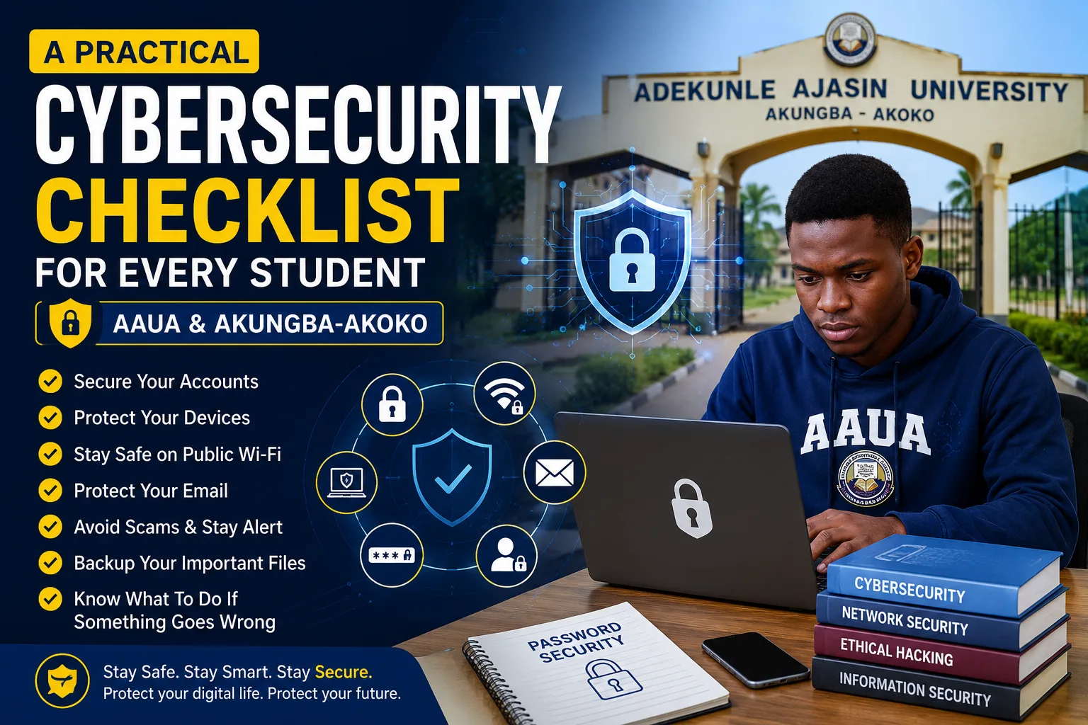 A Practical Cybersecurity Checklist for Every Student (AAUA & Akungba-Akoko)