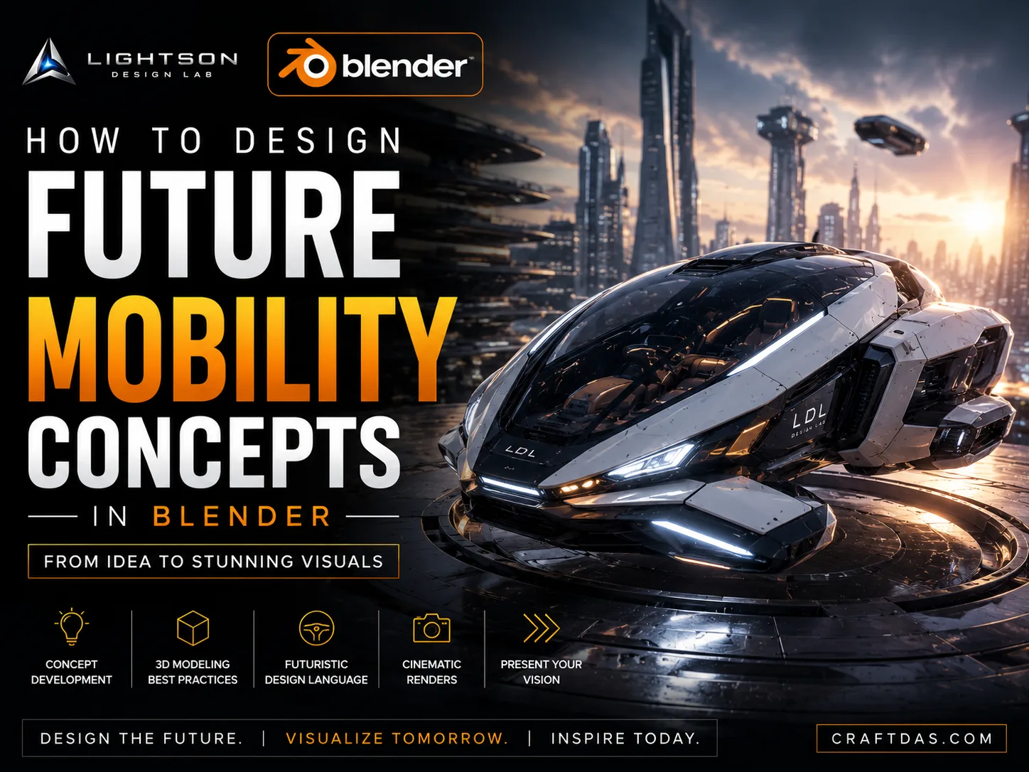 How to Design Future Mobility Concepts in Blender