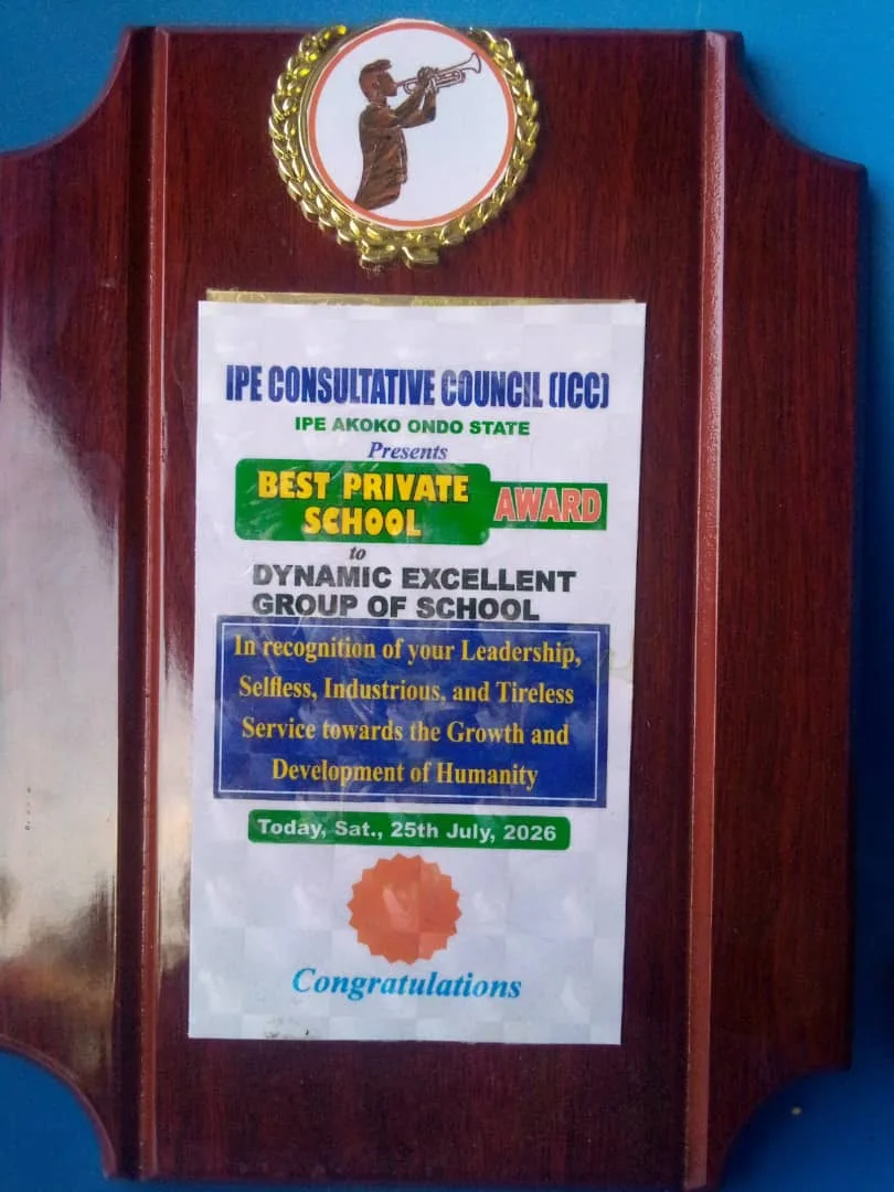 Dynamic Excellent Group of Schools Honoured as the Best Private School in Ipe-Akoko and Akoko South East**