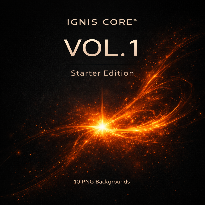 IGNIS CORE™ — Vol. 1 (Starter Edition) Free High-Energy Abstract Light Background Pack