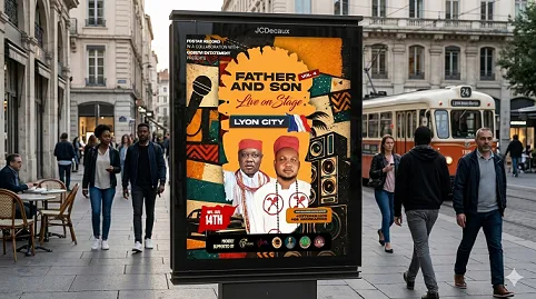 High-End Event & Concert Flyer Design – Cinematic Afro-Urban Style